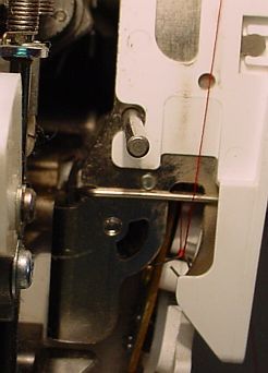 lock-stitch using a boat shuttle in early day sewing machines