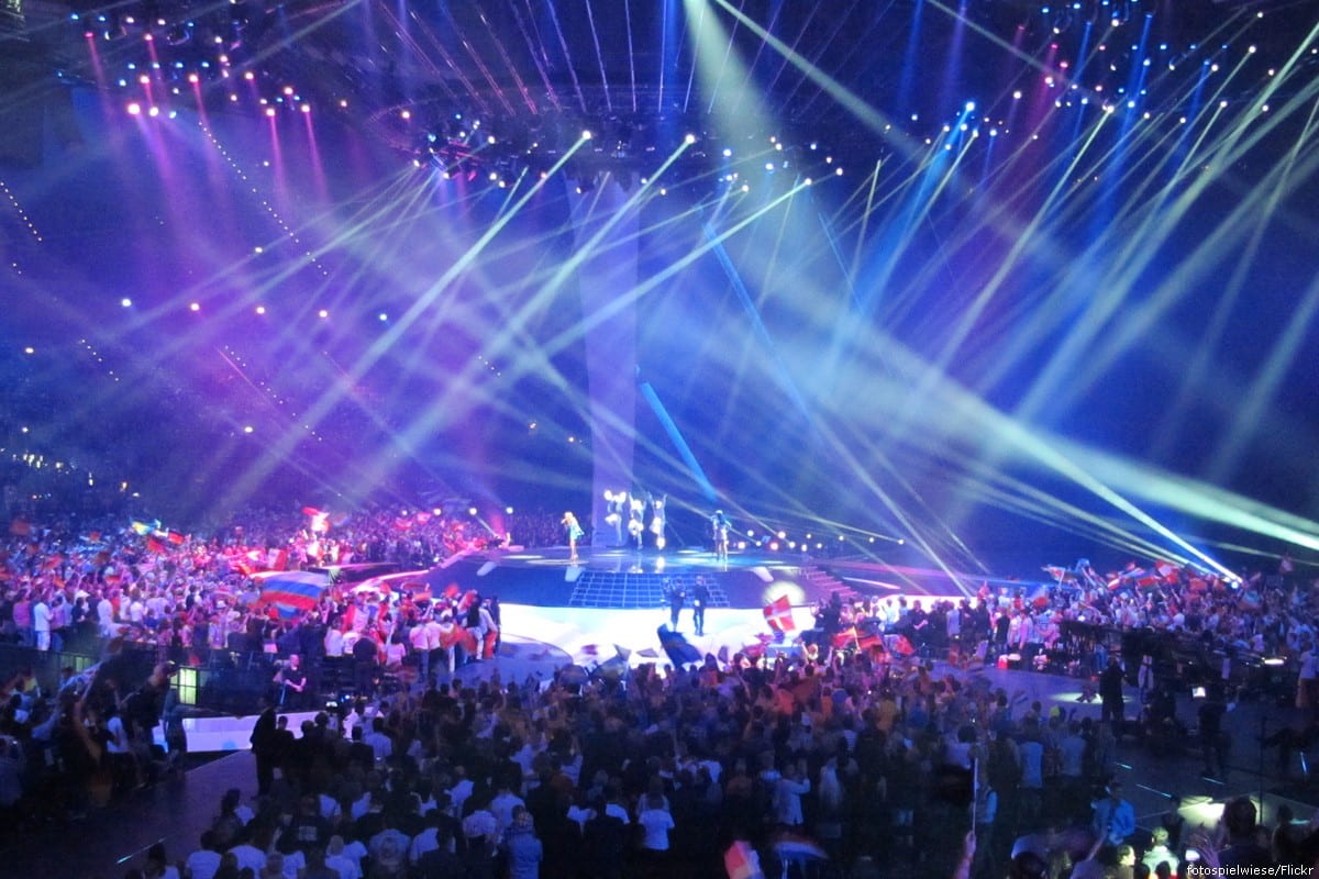 Opening Eurovision act in Düsseldorf in 2011